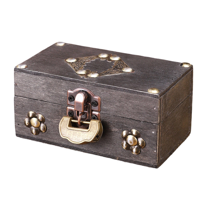 Vintage-Style Lockable Treasure Chest Homeandso