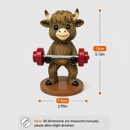 Cute Basketball Player Cow Figurine Homeandso