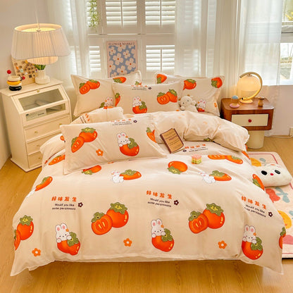 Playful Cartoon Bear Bedding Set Homeandso
