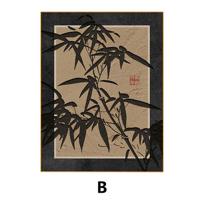 Elegant Bamboo-Inspired Framed Wall Art Homeandso