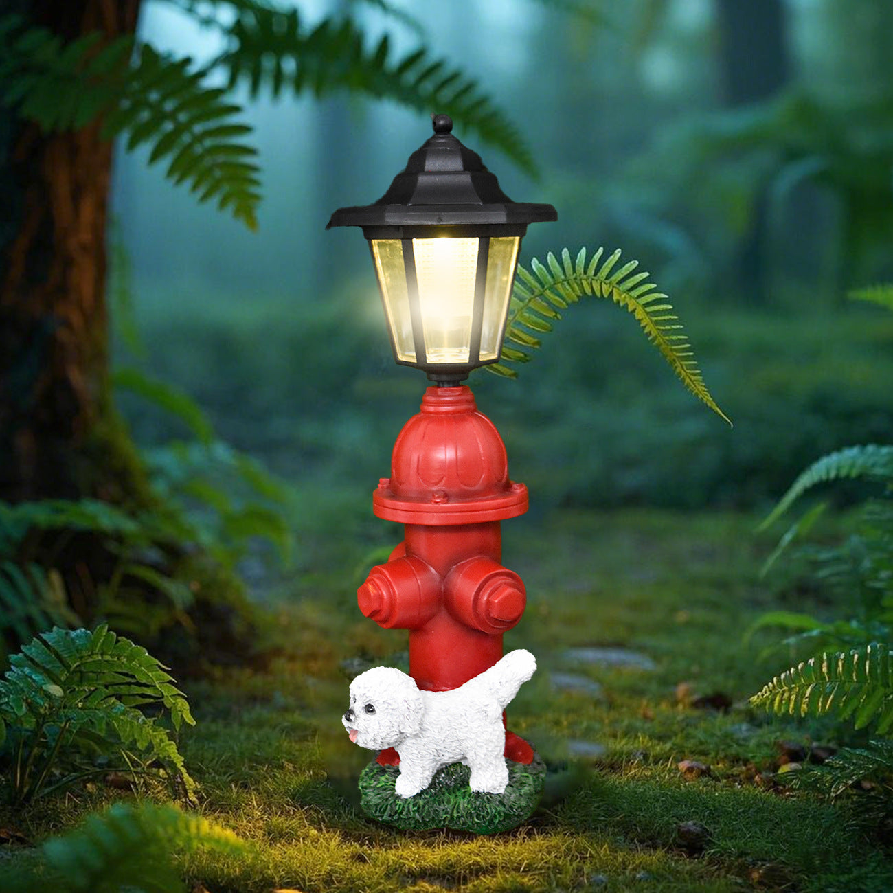 Decorative Dog Hydrant Lantern Homeandso