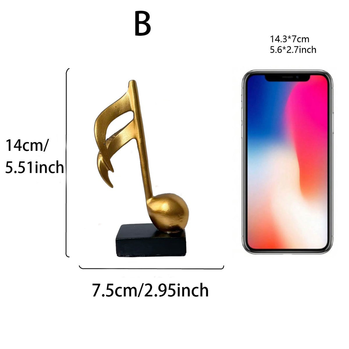 Decorative Music Note Phone Holder Homeandso