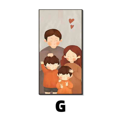 Framed Family Illustration Wall Art Homeandso