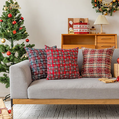 Festive Holiday Throw Pillow