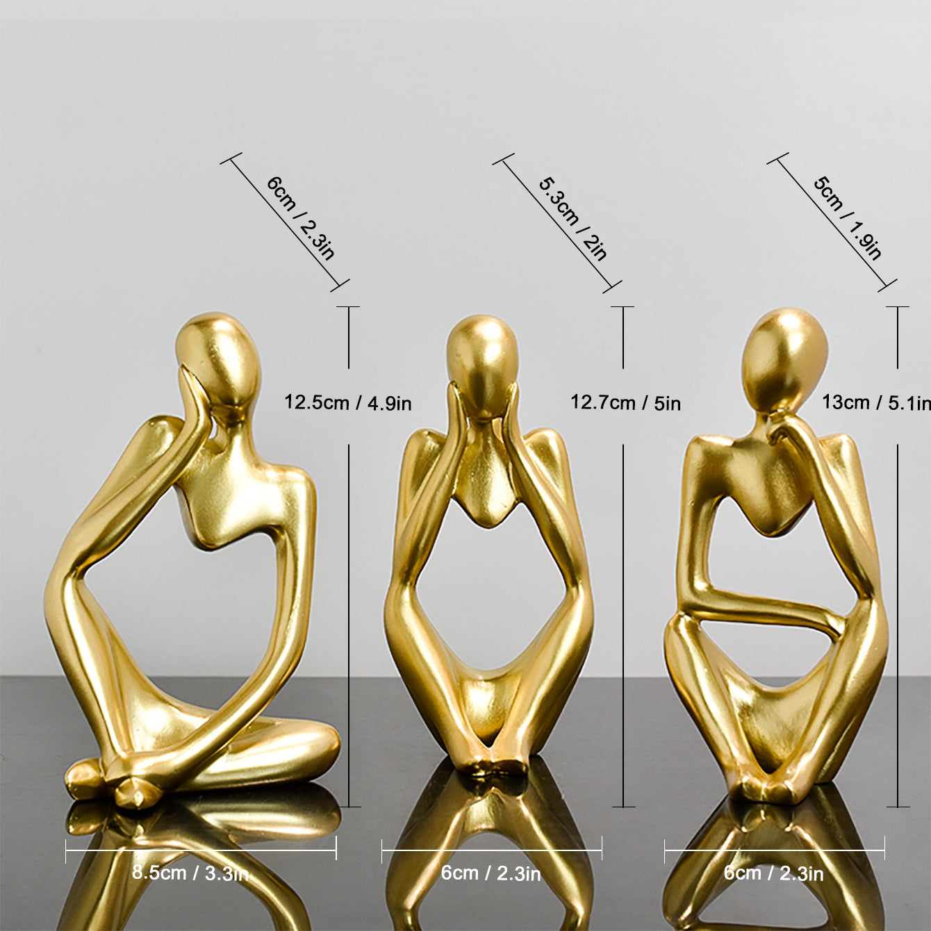 Abstract Human Figurine Set Homeandso