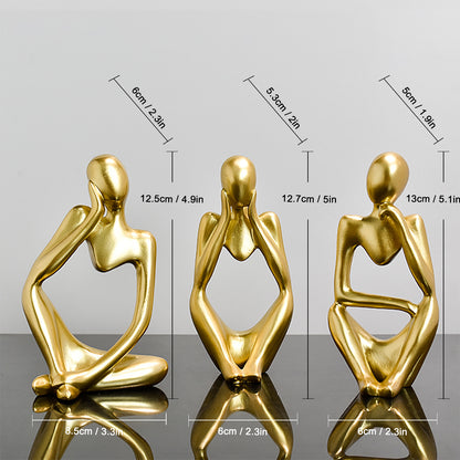 Abstract Human Figurine Set Homeandso
