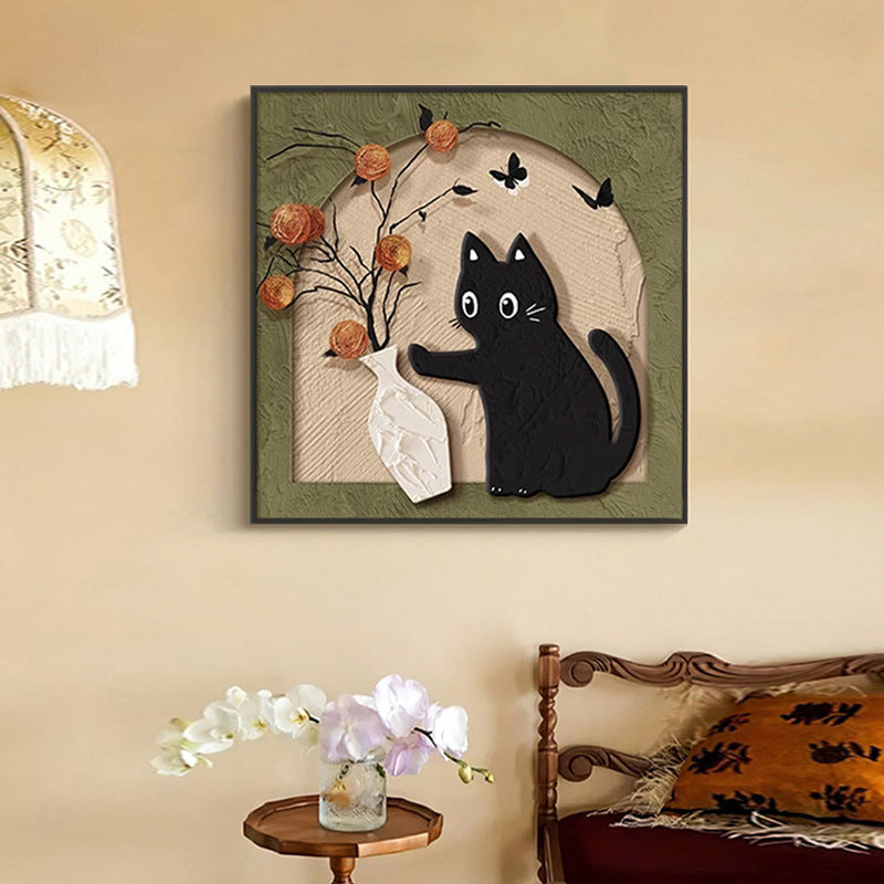 Decorative Cat-Themed Wall Art Homeandso