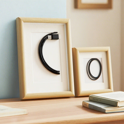 Artistic Framed Decorative Cable Display