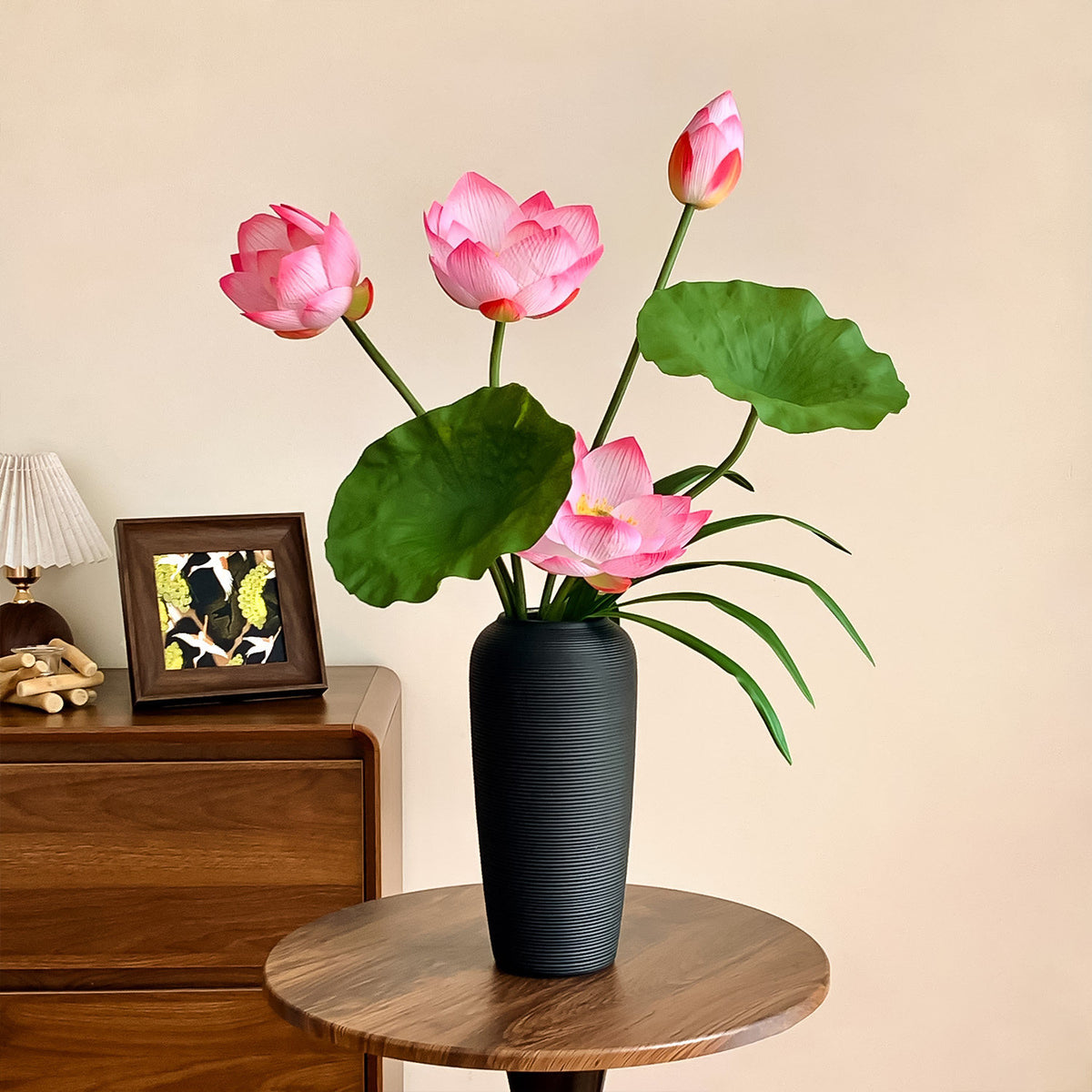 Elegant Lotus Flower Stem Arrangement