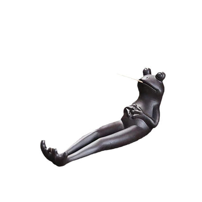 Playful Frog Figurine Homeandso
