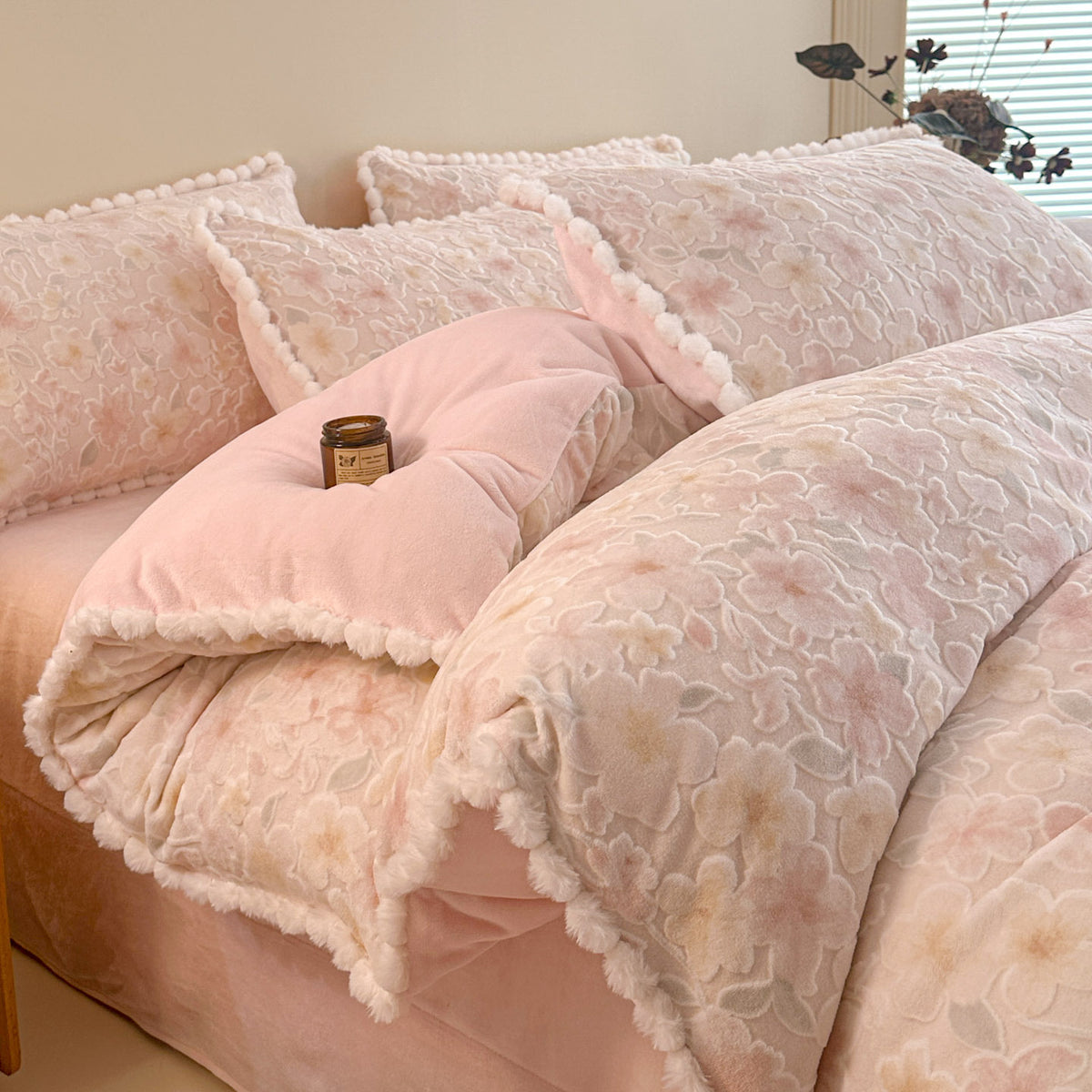 Plush Fleece Bedding Set Homeandso