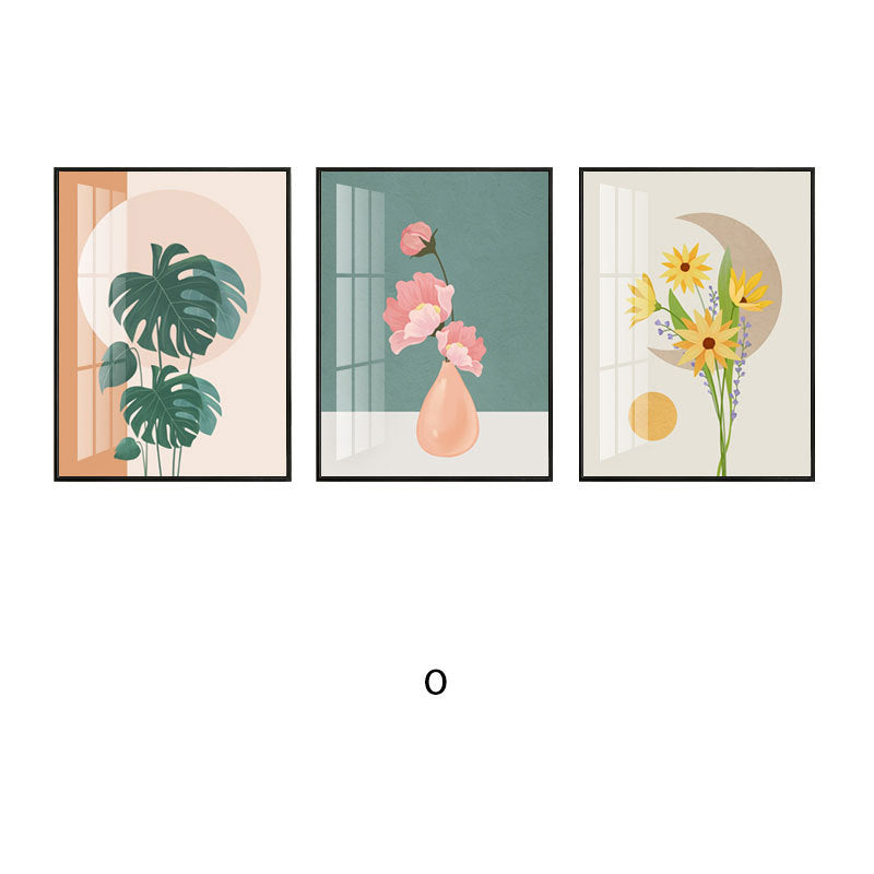 Framed Geometric Landscape Art Set Homeandso