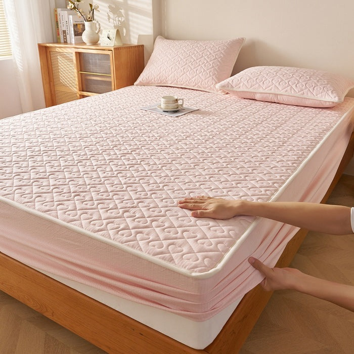 Decorative Quilted Mattress Protector Homeandso