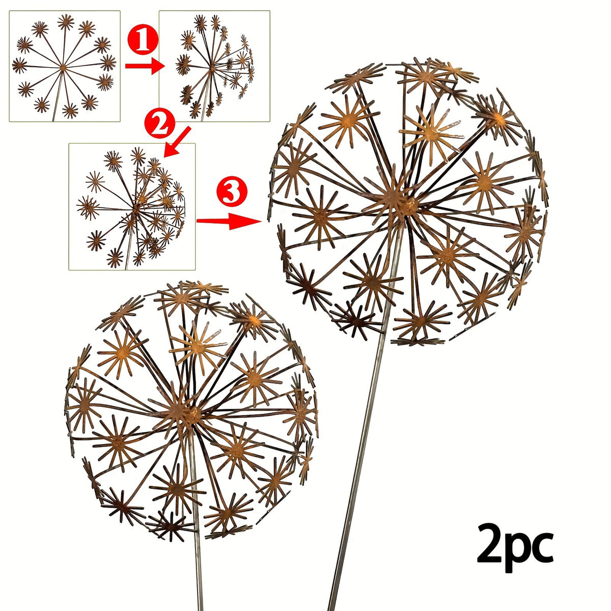 Decorative Garden Flower Stake Homeandso