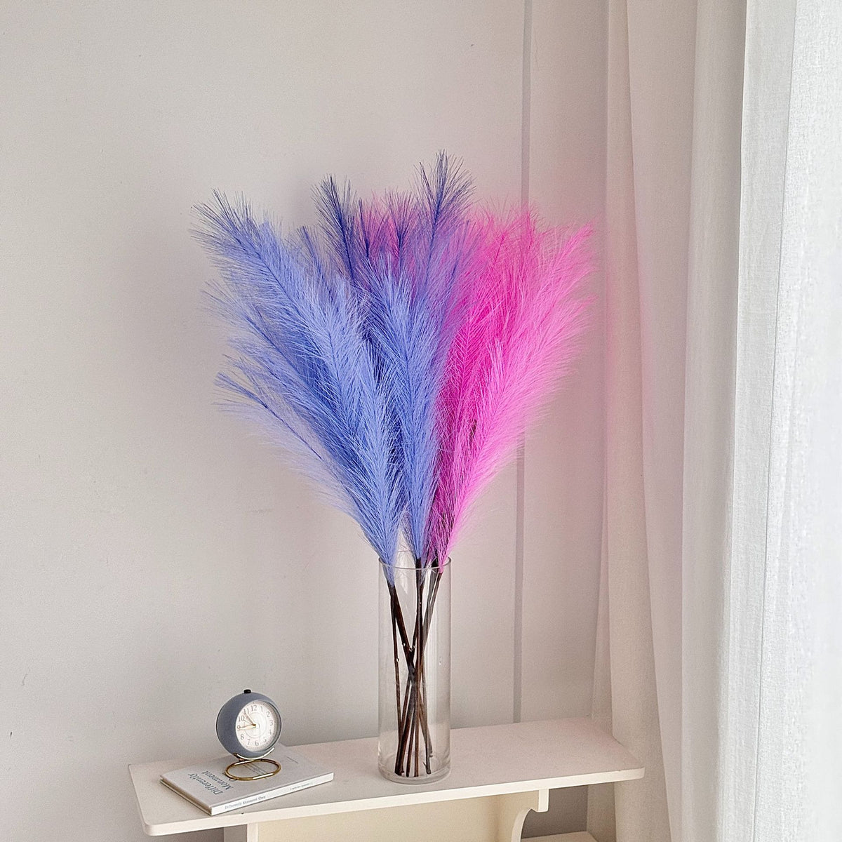 Decorative Faux Pampas Grass Stem for Home Decor