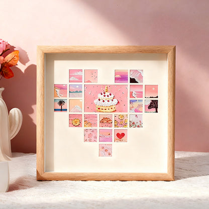 Heart-Themed Holiday Shadow Box Art Frame