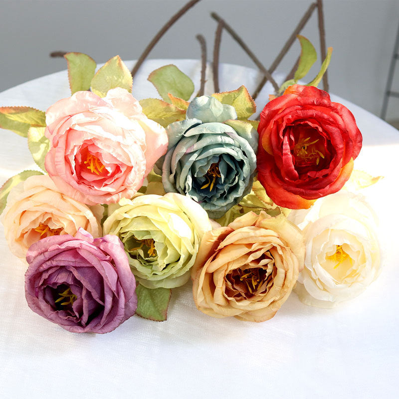 Elegant Decorative Silk Rose Stem
