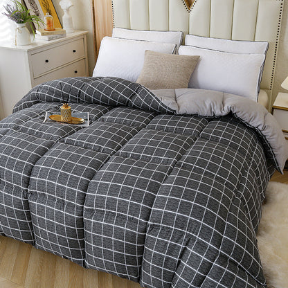 Lightweight Cotton Grid Pattern Comforter