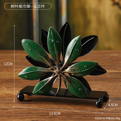 Decorative Leaf-Shaped Desk Organizer Homeandso