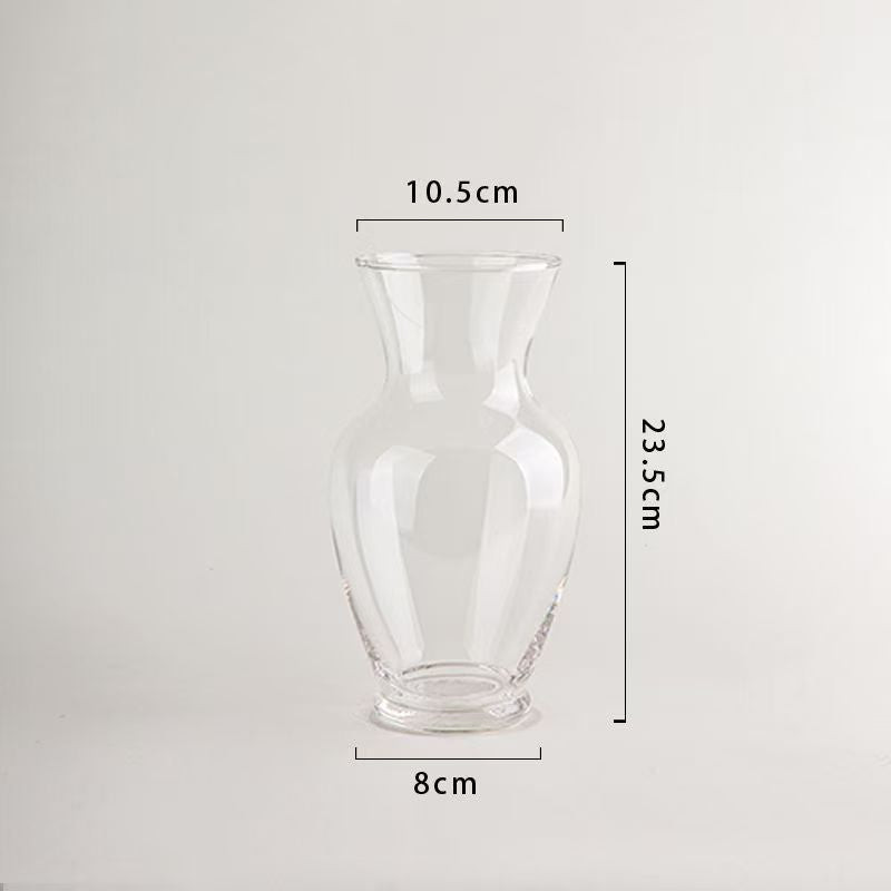 Elegante Glasblumenvase