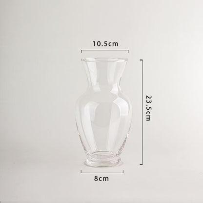 Elegante Glasblumenvase
