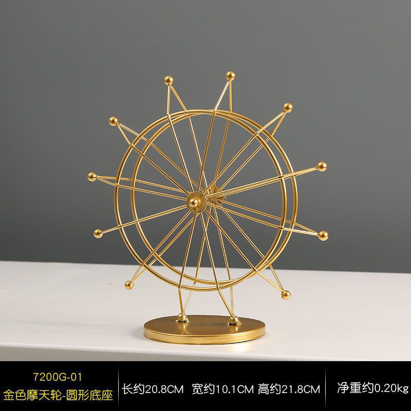 Decorative Metal Ferris Wheel Sculpture Homeandso
