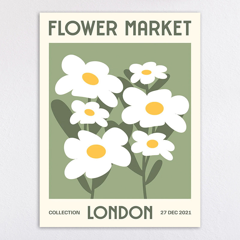 Floral Checkerboard Art Print Homeandso