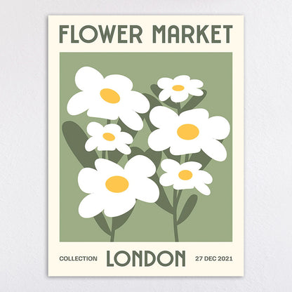 Floral Checkerboard Art Print Homeandso