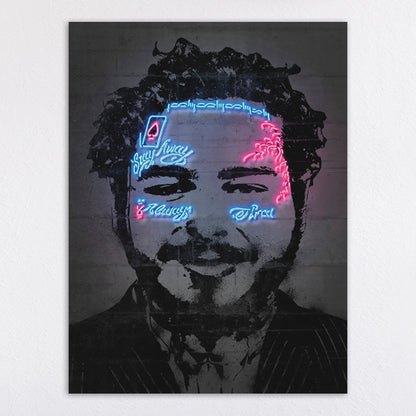 Neon Illumination Street Art Print Homeandso