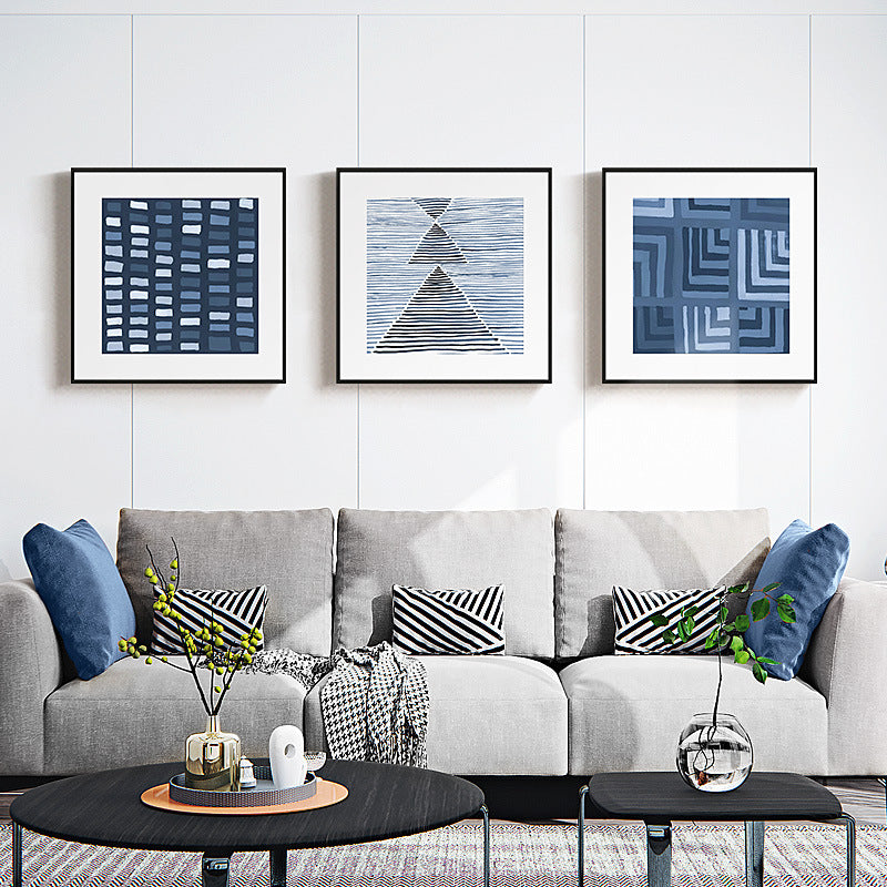 Abstract Grid Pattern Framed Art Print Homeandso