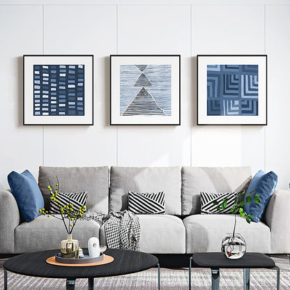 Abstract Grid Pattern Framed Art Print Homeandso