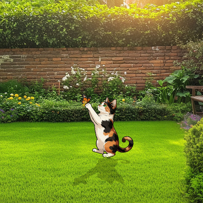 Decorative Cat Garden Stake Homeandso