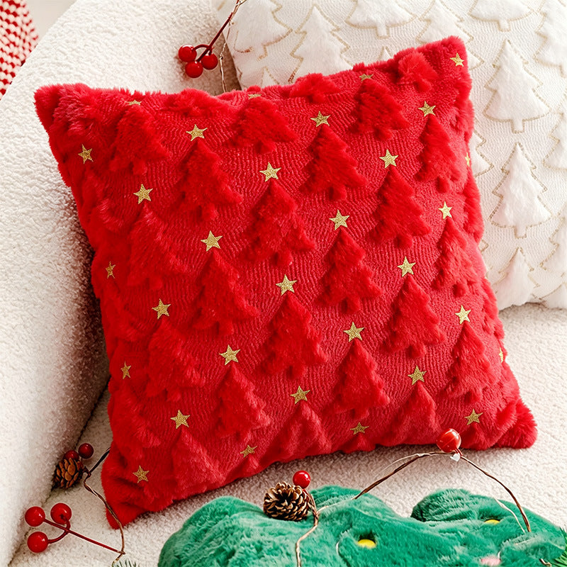 Festive Holiday-Themed Decorative Pillow