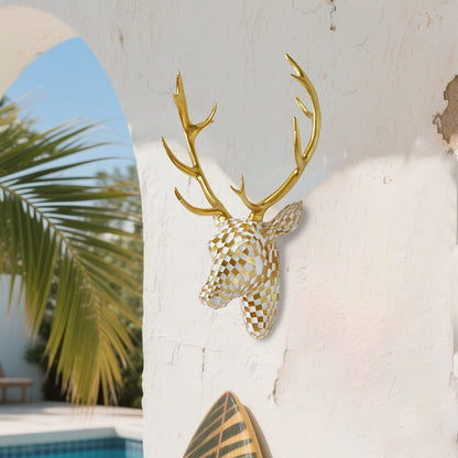 Decorative Wall Mounted Deer Head Sculpture Homeandso
