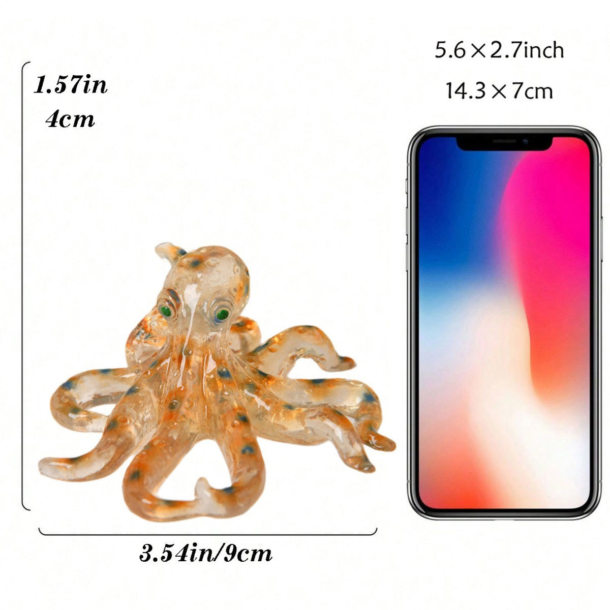 Decorative Glass Octopus Figurine Homeandso