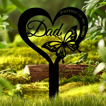 Heart-Shaped Decorative Garden Stake Homeandso