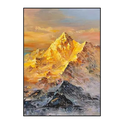 Mountain Landscape Textured Canvas Print Homeandso