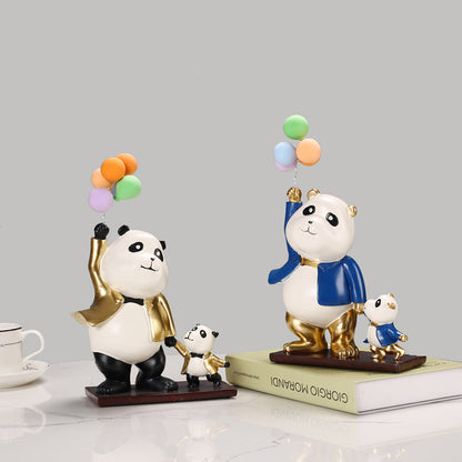 Whimsical Panda Sculpture Homeandso