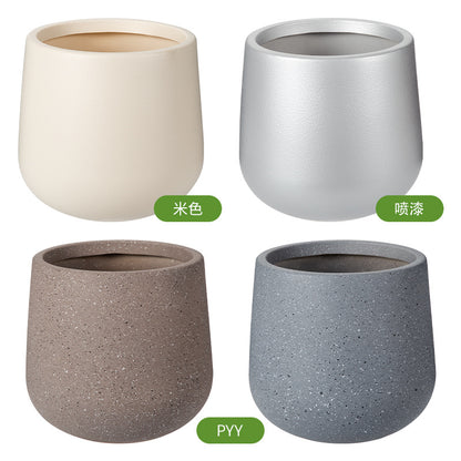 Textured Round Modern Planter Homeandso