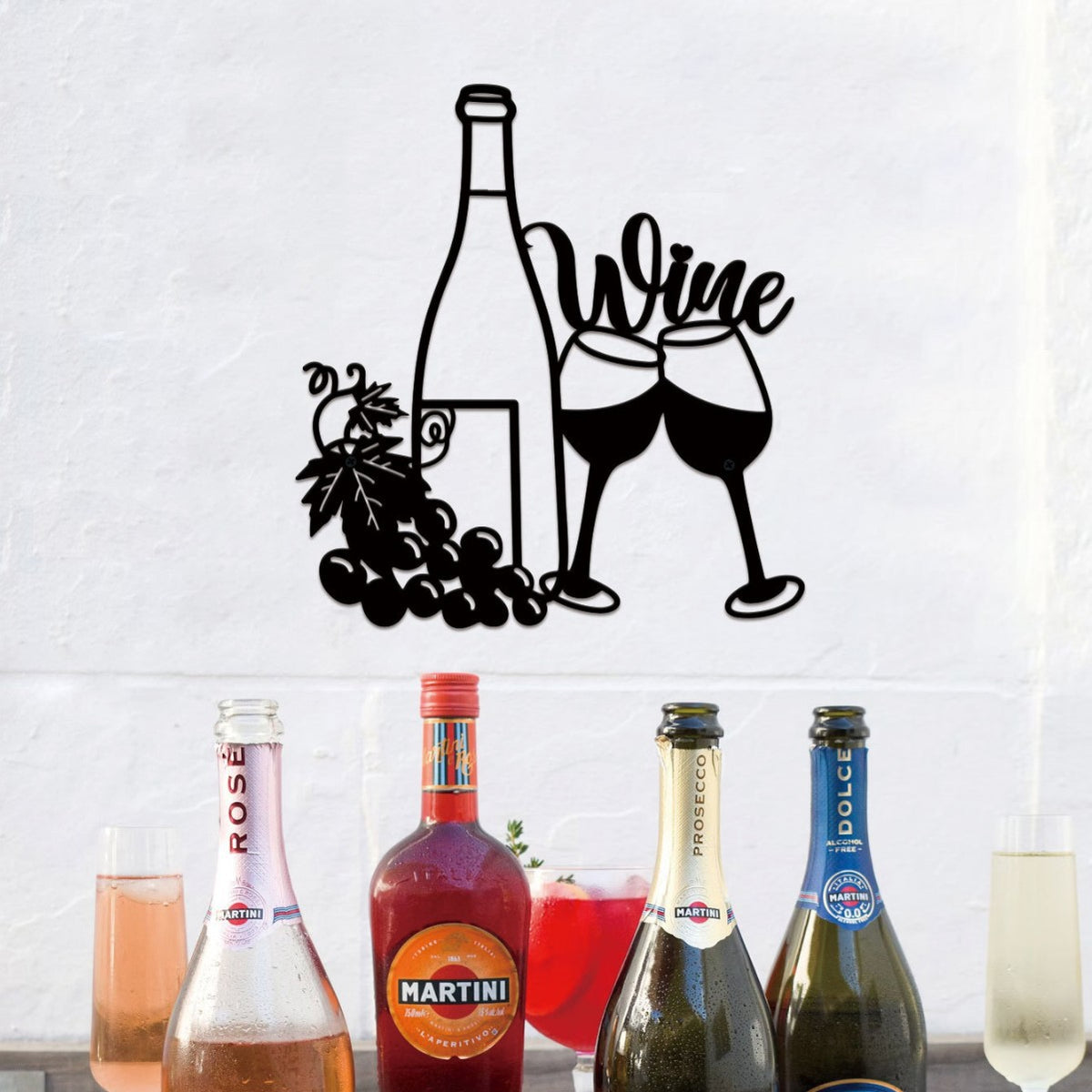 Wine-Themed Decorative Wall Art Homeandso