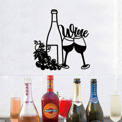 Wine-Themed Decorative Wall Art Homeandso