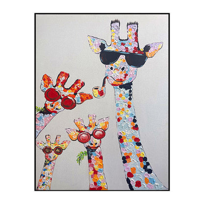 Whimsical Giraffe Canvas Art Homeandso