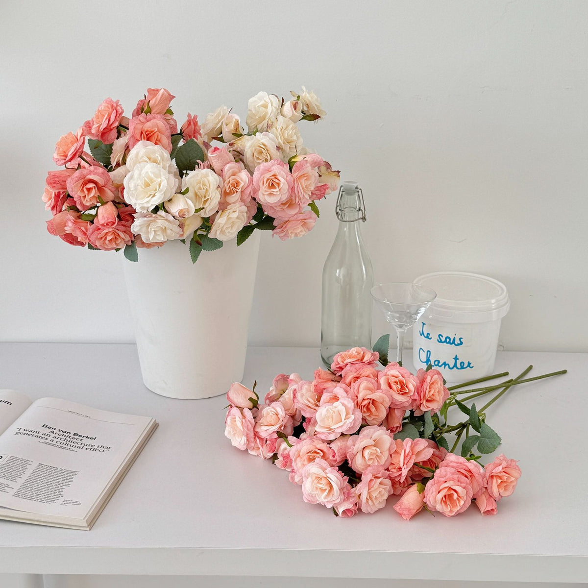 Luxe Faux Floral Rose Bouquet