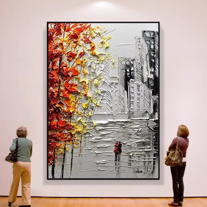 Urban Impressionist Cityscape Canvas Art Homeandso