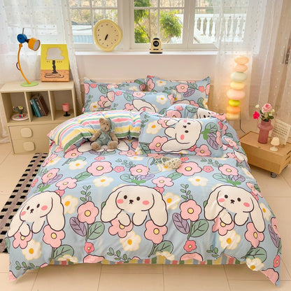 Playful Cartoon Bear Bedding Set Homeandso