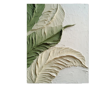 Textured Leaf Relief Canvas Wall Art Homeandso