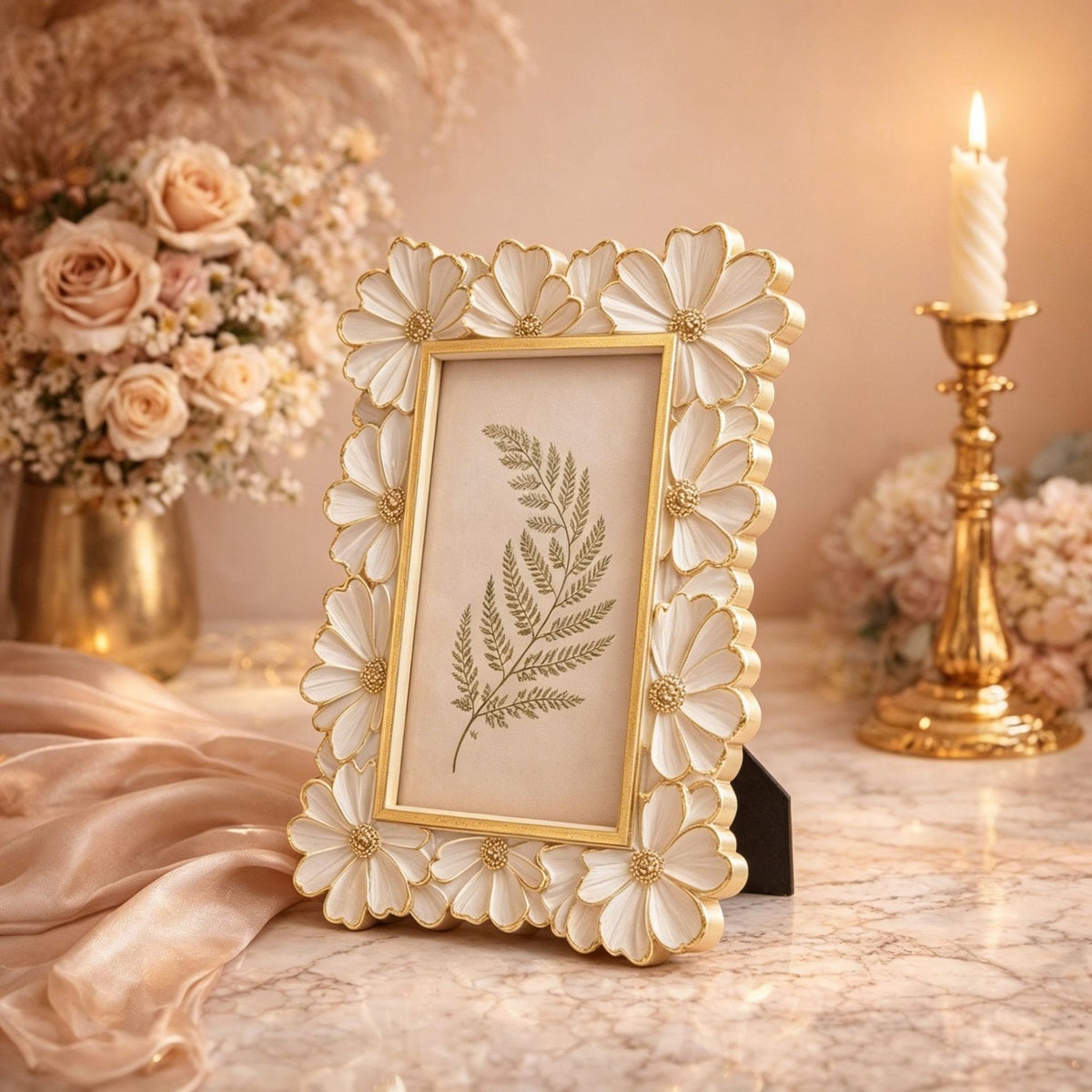 Decorative Floral Picture Frame Homeandso