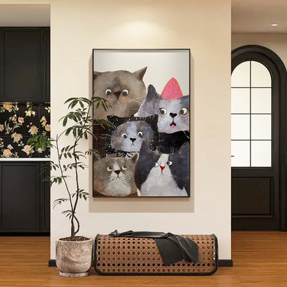 Cat-Themed Framed Wall Art Homeandso