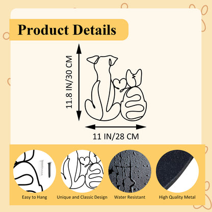 Home Decor Pet Silhouette Wall Art Homeandso