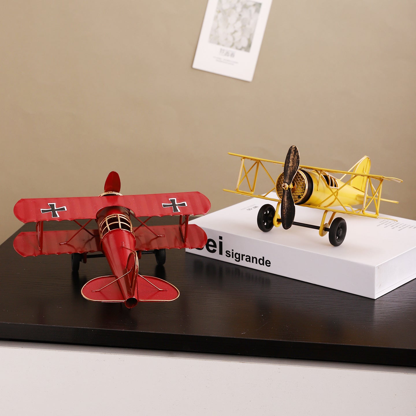 Vintage Metal Airplane Model Homeandso